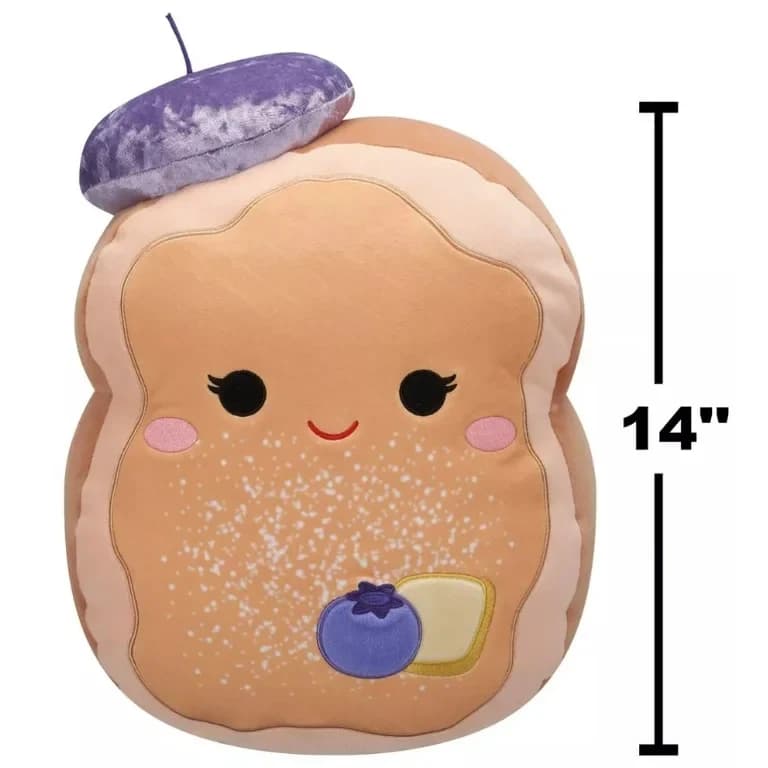 Squishmallows Joie Blueberry French Toast – Peluche Coleccionable de 14” - thumbnail 2