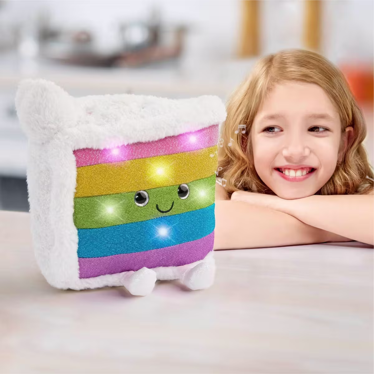 Peluche Interactivo FAO Schwarz Pastel Arcoíris con Luces LED y Sonido – 11" - thumbnail 5