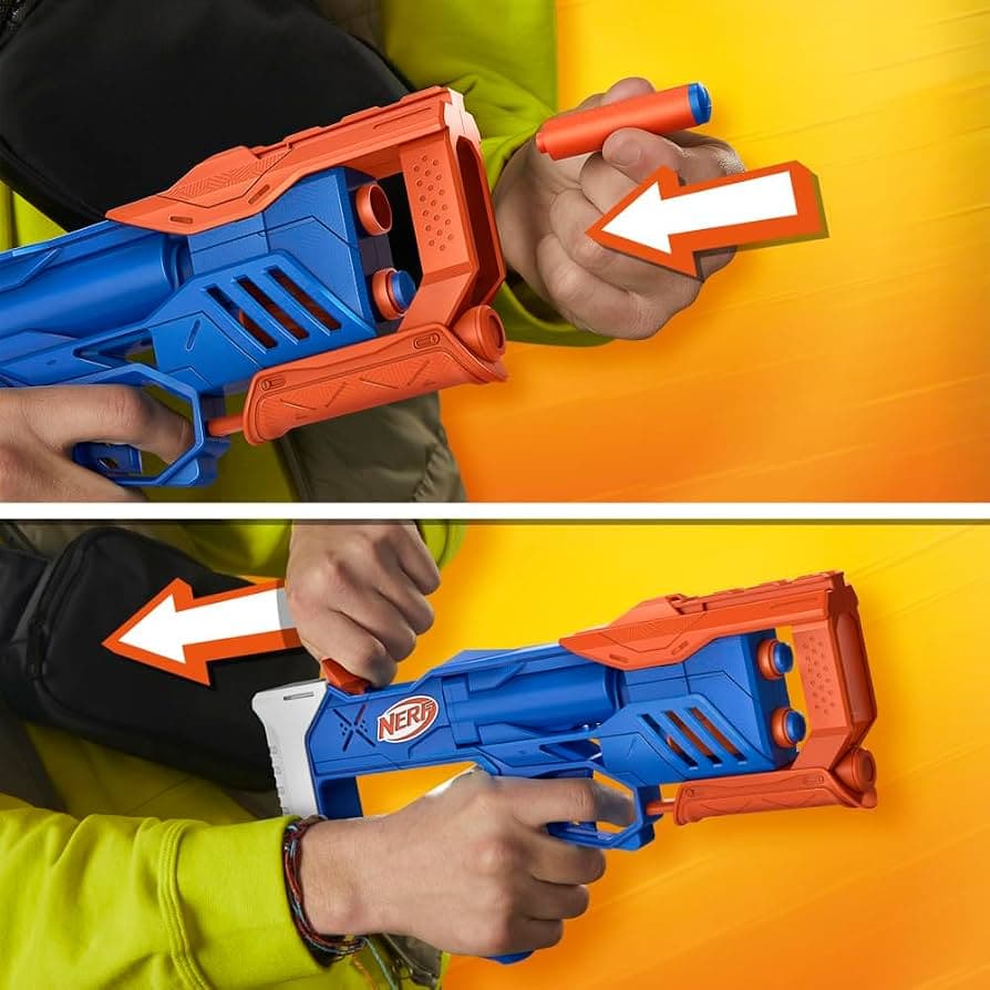 Nerf N Series Triple Action Pack – Set de 3 Lanzadores con 12 Dardos N1 - thumbnail 8