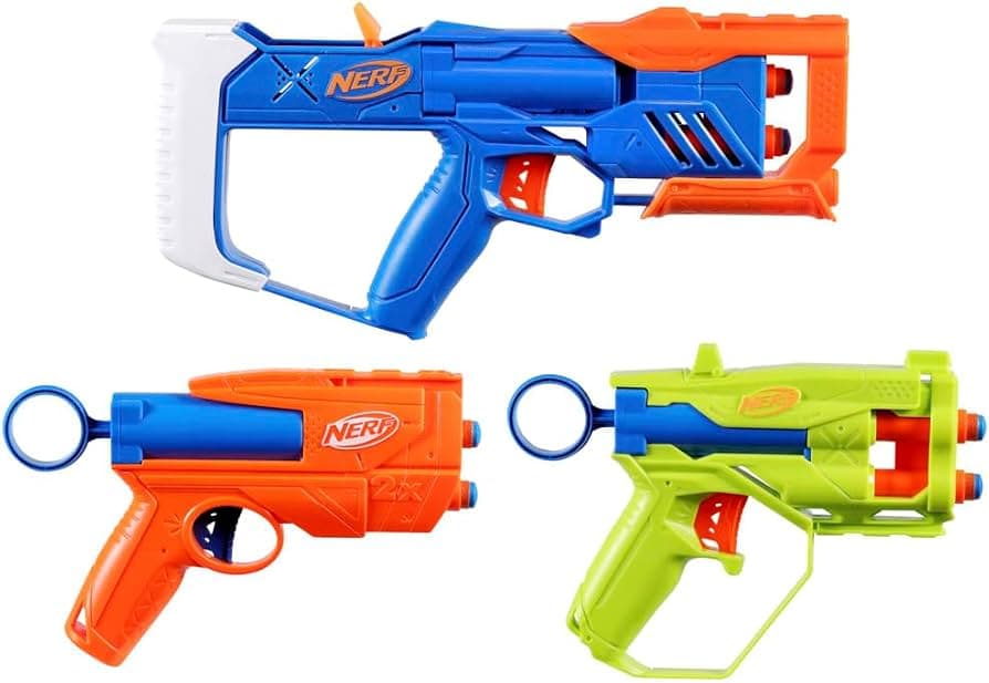 Nerf N Series Triple Action Pack – Set de 3 Lanzadores con 12 Dardos N1 - thumbnail 5