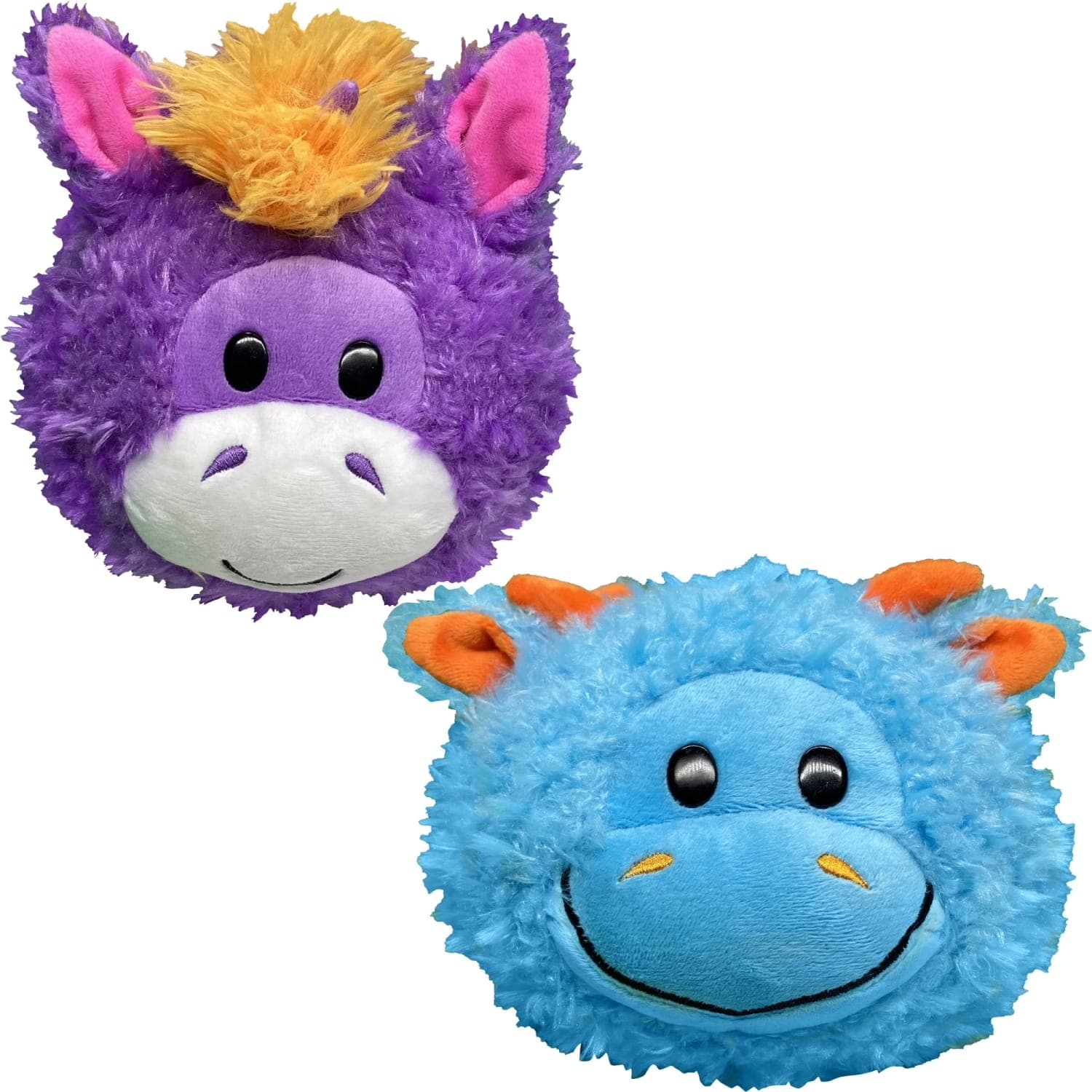 FlipaZoo Magic Tails Dragón Azul + Unicornio Morado | Peluche Reversible 2 en 1